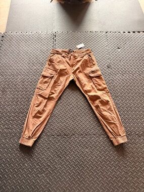 Cotton On Men's Cargo Jogger Pants in Light Brown